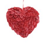 Coeur plumes à suspendre - Décors de St Valentin