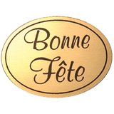 Étiquettes cadeaux adhésives Bonne fête - Bolducs et étiquettes Fête des mères