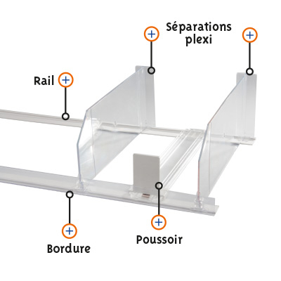 Bordure adhésive - Diviseurs et poussoirs-2