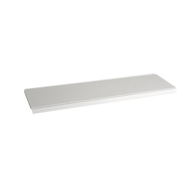 Tablette tôle monobloc - Ligne Store blanc pas de 25 mm