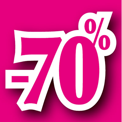 Affiche -70% - Affiches pourcentages