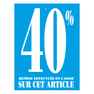 Étiquettes -40% - Étiquettes à trou Soldes