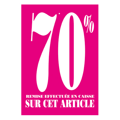 Étiquettes -70% - Étiquettes à trou Soldes