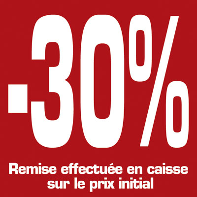 Affiche -30% - Affiches pourcentages