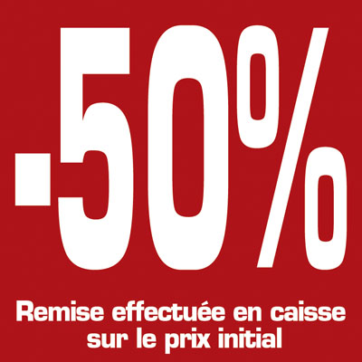 Affiche -50% - Affiches pourcentages