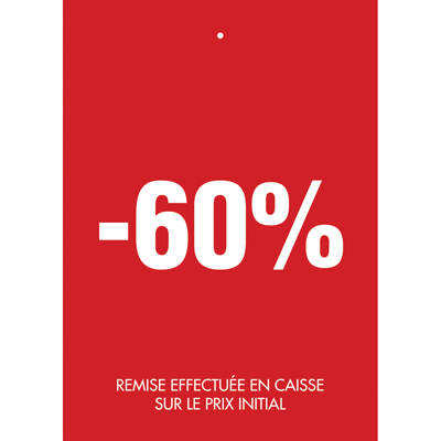 Étiquettes à trou -60% - Étiquettes à trou Soldes