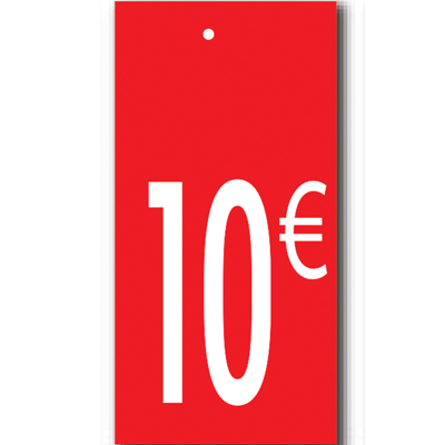 Étiquettes à trou 10 € - Affiches et Étiquettes promo Journées Françaises