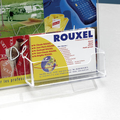 Porte-brochures 1 case A4 + 1 case cartes de visite - Porte-brochures de comptoir-2