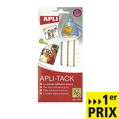 Pâte adhésive, 114 pastilles - Double face, patafix, velcro