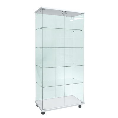 Vitrine colonne  - Vitrines tablettes fixes