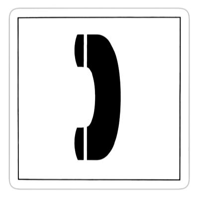 Pictogramme Téléphone adhésif - Vinyles adhésifs