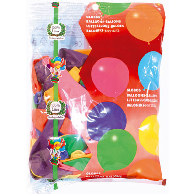 Ballons couleurs assorties - Ballons et accessoires de fête