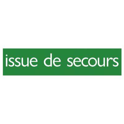 Plaque alu Issue de secours - Plaques adhésives Alu