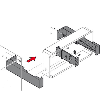 Supports muraux latéraux - Dévidoirs papiers cadeaux et bolducs-1