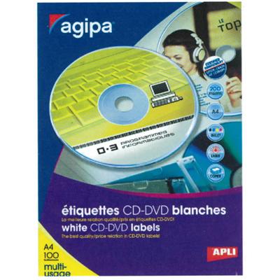 Étiquettes CD/DVD adhésives  - Étiquettes CD - DVD