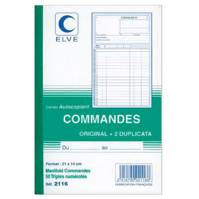 Bon de commande, tripli - Commandes