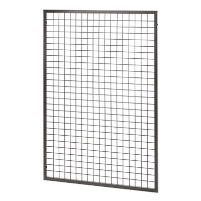 Grille avec cadre renforcé - Ligne Store gris métallisé pas de 25 mm