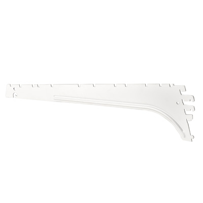 Console inclinable pour tablettes tôle pas de 25 mm - Ligne Store blanc pas de 25 mm