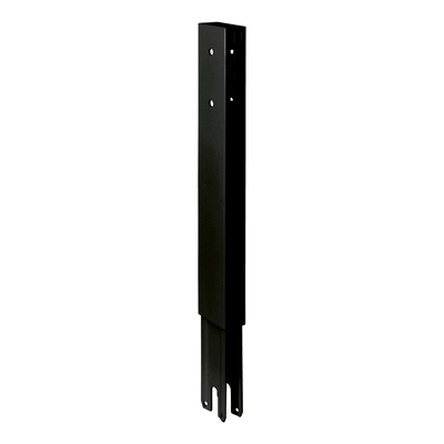 Réhausse noir sablé pour montant 30x60 mm - Ligne Store noir Sablé pas de 25 mm