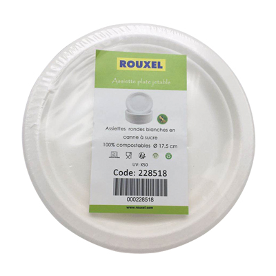 Assiettes jetables 100% compostables - Vaisselle biodégradable et compostable-2