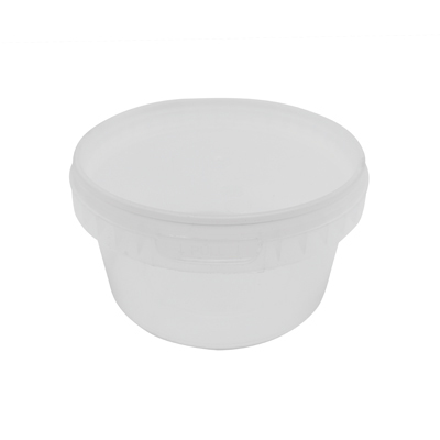 Pots ronds avec couvercle inviolable - Bols et pots en plastique