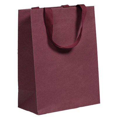 Sacs cadeaux kraft - lie de vin - 25 + 13 x H 33 cm - Sacs kraft Luxe