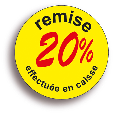 Gommettes adhésives remise -20% - Pastilles adhésives Soldes