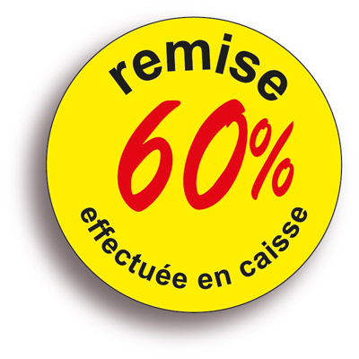 Gommettes adhésives remise -60% - Pastilles adhésives Soldes