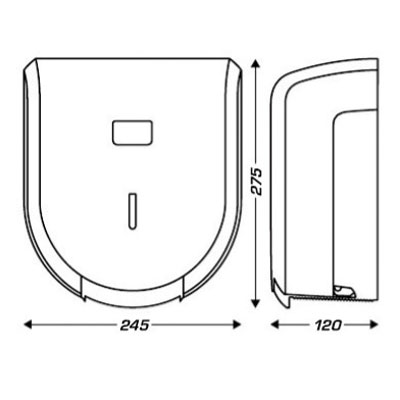 Distributeur papier toilette  - Dévidoirs hygiène-1