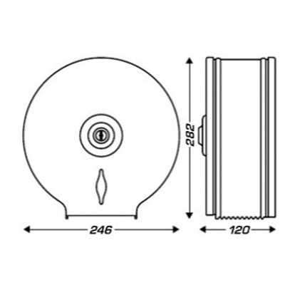 Distributeur papier toilette  - Dévidoirs hygiène-1