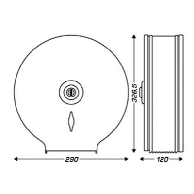 Distributeur papier toilette  - Dévidoirs hygiène-1