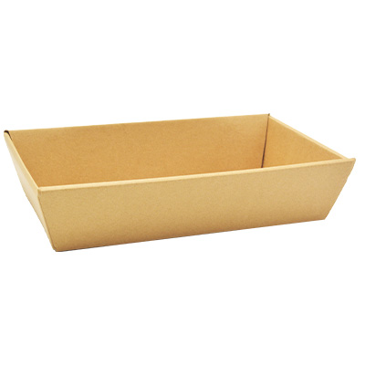 Corbeilles en carton kraft - L 33 x P 20 x H 7,4 cm - Corbeilles carton-1