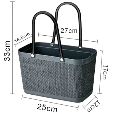 Panier libre-service gris anthracite 5 litres - Paniers libre-service et chariots-1