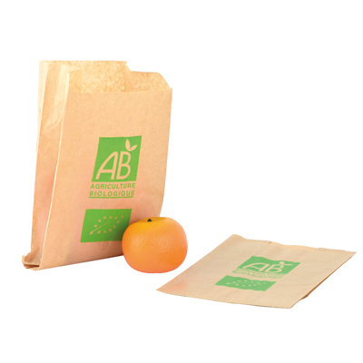 Sacs kraft fruits et légumes Bio - Sachets kraft alimentaires-1