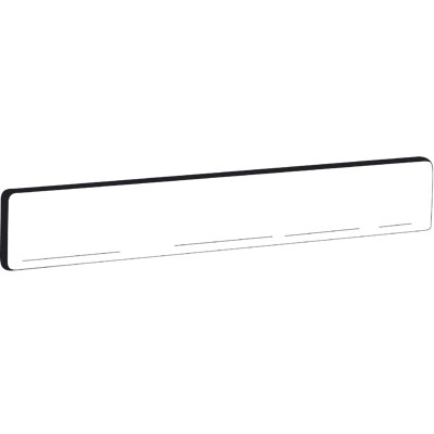 Frontale plexi - Ligne Store blanc pas de 25 mm