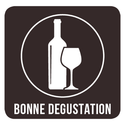 Étiquettes cadeaux adhésives Bonne dégustation - Étiquettes et bons cadeaux Foire aux Vins