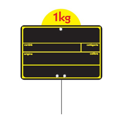 Étiquettes ardoises fruits et légumes - Étiquettes à pique