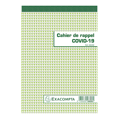 Cahier de rappel COVID-19 - Affiches Informations COVID