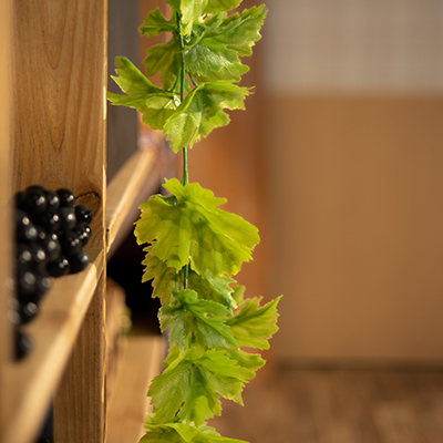 Grappes de raisin artificielle - Déco cavistes Foire aux Vins-1