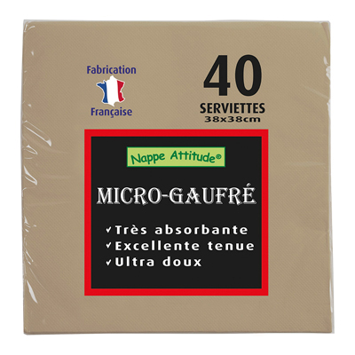 Serviettes Micro-gaufrées - Serviettes jetables Spécial Fêtes