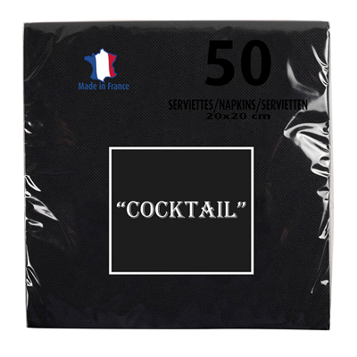 Serviettes cocktail Micro-gaufrées - Serviettes jetables Spécial Fêtes