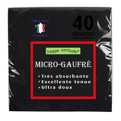 Serviettes Micro-gaufrées - Serviettes jetables Spécial Fêtes