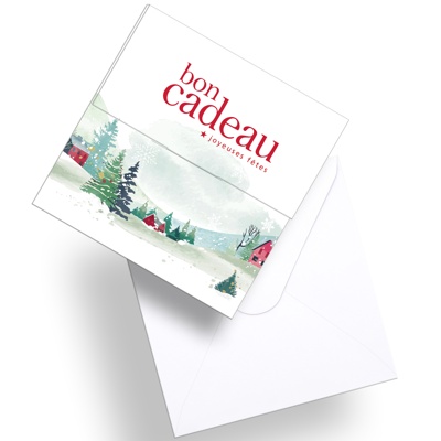 Bons cadeaux Joyeuses Fêtes - Chèque cadeaux Noël