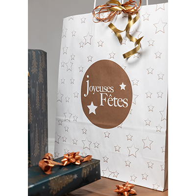 Sacs kraft Joyeuses Fêtes - Sacs Spécial Noël-1