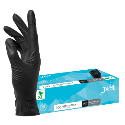 Gants nitrile non poudrés - Gants jetables