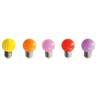 Lot de 5 ampoules couleurs chaudes - Ampoules