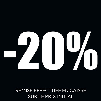 Affiche carrée -20% - Affiches pourcentages