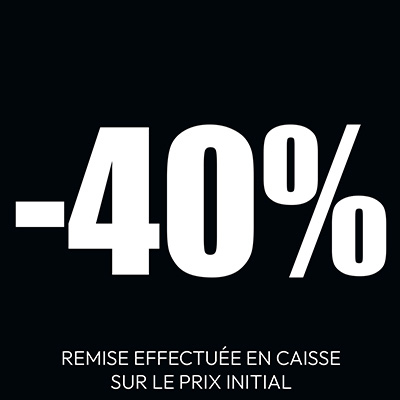 Affiche carrée -40% - Affiches pourcentages