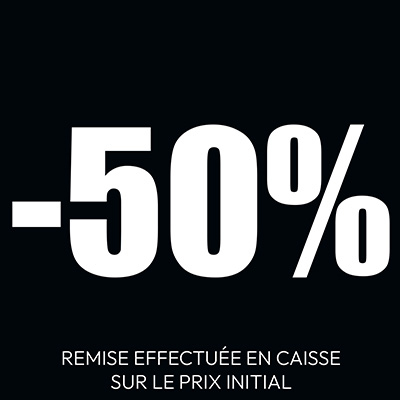 Affiche carrée -50% - Affiches pourcentages