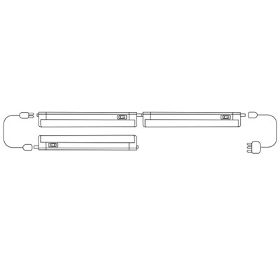 Réglette led avec interrupteur, 10 watts - Ampoules-1